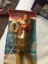 New Vintage BBI Coca Cola Fashion Doll 11 1/2" Hawaii Lei New No. 4020
