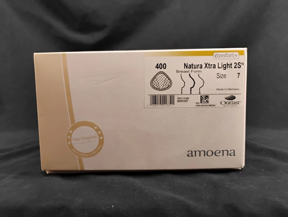 Amoena Nature Xtra Light 2SN forma de peito marfim 7 tem poucas lágrimas  - Imagem 2 de 4