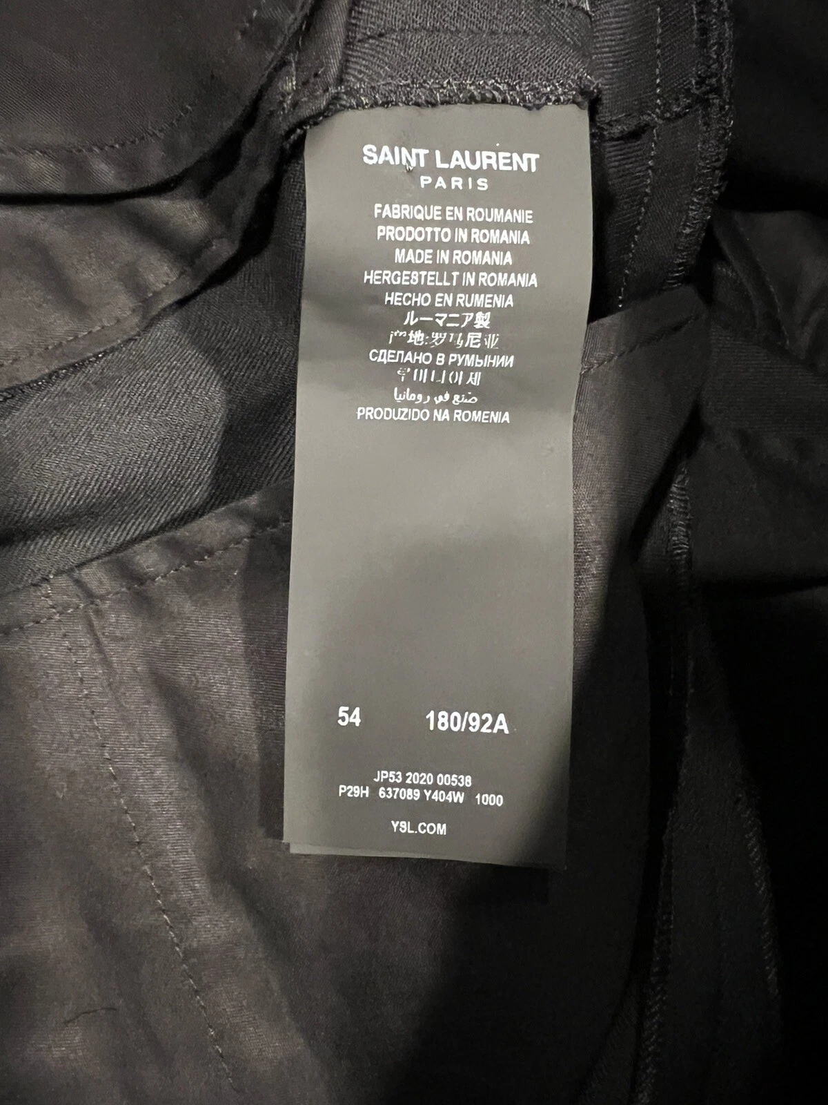 SAINT LAURENT (YSL) Pantaloni Saint Laurent da uomo slim fit trees. 54 38. $850