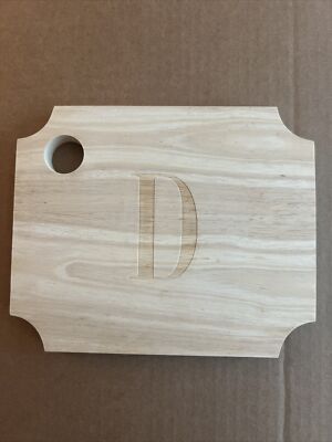 Cheese / Cutting Board Handcrafted w/  Embossed  D   7 3/8 X 9  X  5/8 Thick