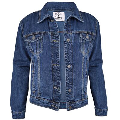 Denim Jacket Ladies Women Dark Blue Oversized Urban