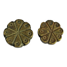 Ancienne balance à poids opium vintage ancienne 2 pièces cloche / métal bronz...