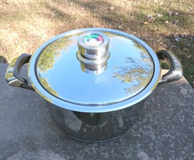 Rainbow Nutri Thermic Waterless Stainless 7 Quart Pot W/ Lid 11'' 24 Element 