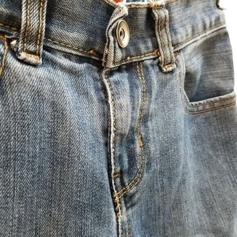 Place Boys Size 6 Blue Solid Straight Leg Jeans - Image 3 of 4