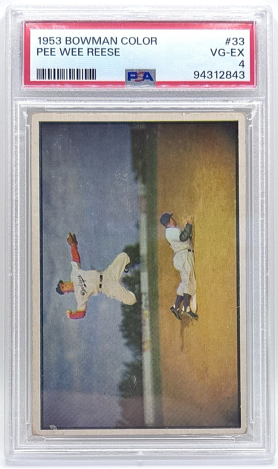 1953 Bowman Color #33 Pee Wee Reese PSA 4 VG-EX