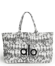 Alo Yoga Grey Tiedye One Size Super Shopper Tote Bag NWT Travel Bag