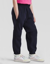 Fruit Of The Loom Kinder Jogginghose – Schwarz, Größe 152 (ca. 12-13 Jahre), 70% Baumwolle, 30% Polyester, Mit Tunnelzug & Seitenaschen