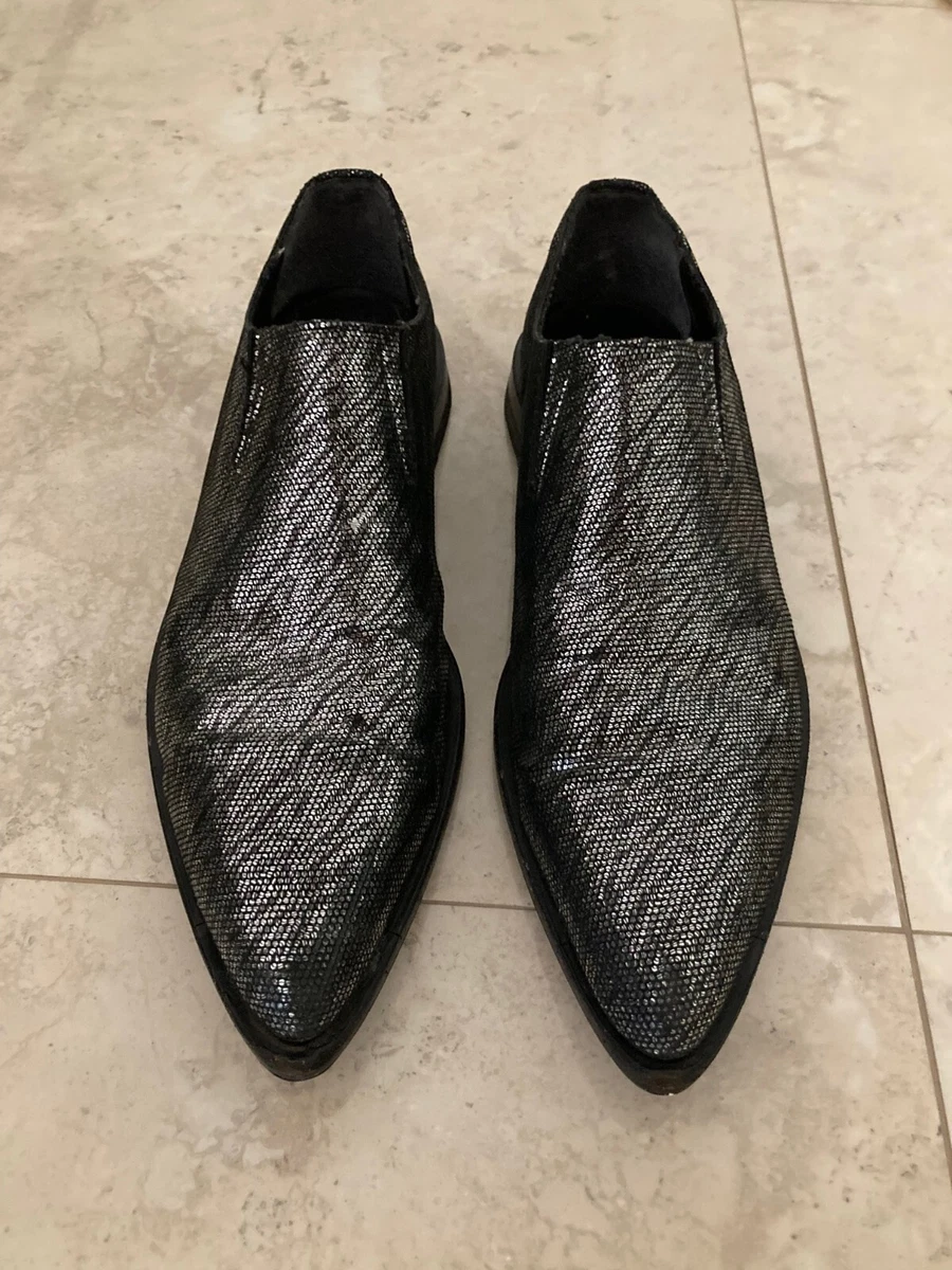 Comme Des Garcon Metallic Effect Leather Loafer COMME des GARÇONS HOMME Plus Metallic Oxford | Hypebeast main image 3