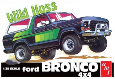 AMT 1304 Ford Bronco 4x4 Wild Hoss Maßstab 1:25
