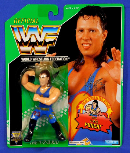 WWF HASBRO 123 KID GREEN CARD 1994 MOC...