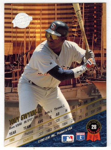 TONY GWYNN cards ***U PICK *** (Buy 2 or more for 60% DISCOUNT) Listing 1 of 3 - Picture 147 of 486