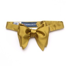 Men's Self-tied Bow Tie Bowtie Big bow tie Butterfly S582 Gold 100 silk
