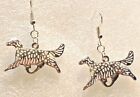 Setter English Irish Gordon Setter Dog Silver Drop Hook Earrings Jewelry