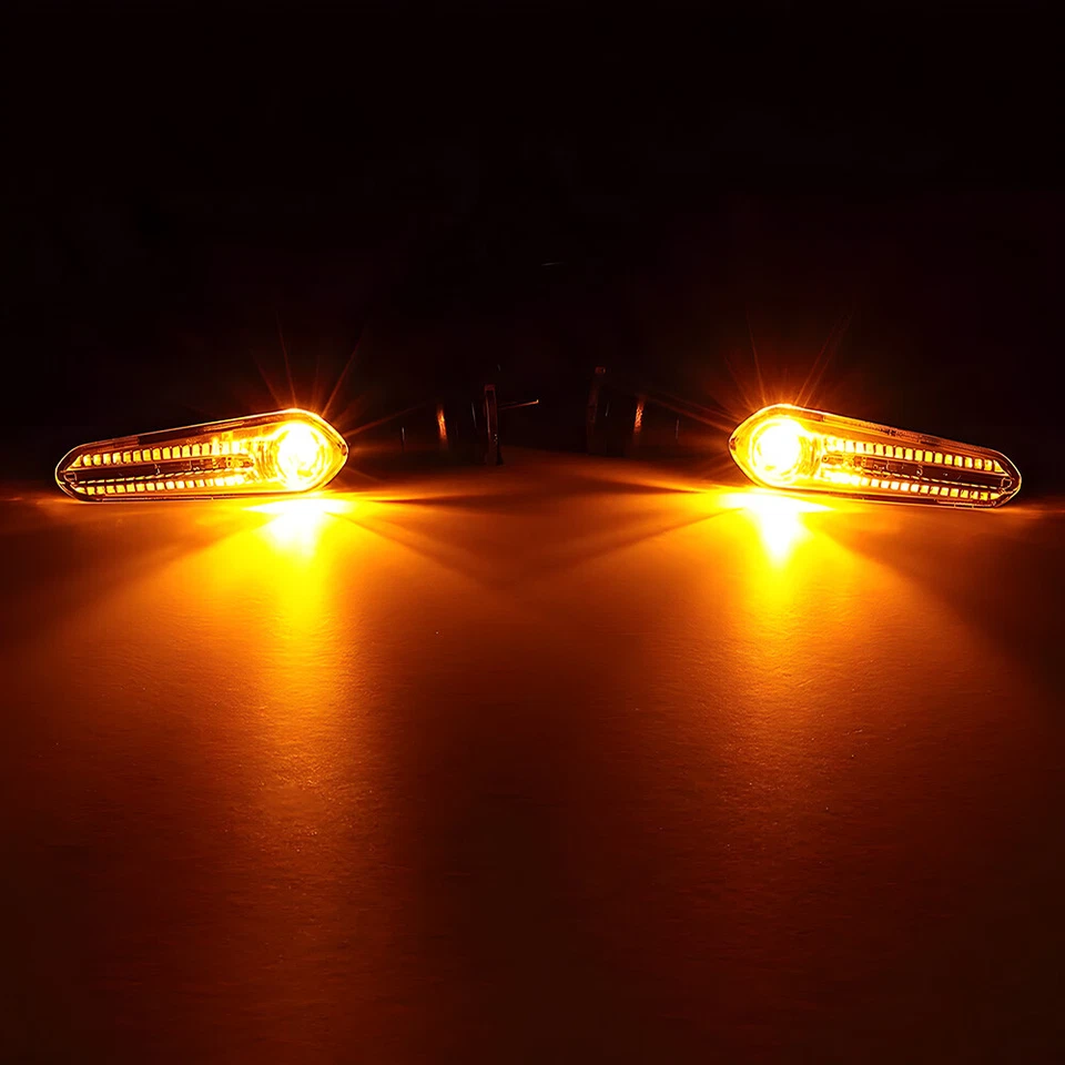 4X Luces intermitentes LED de señal de giro para Yamaha FZ6 FZ1 FZ09 FZ07 YZF R6 R3 R1 H Foto 3 de 4