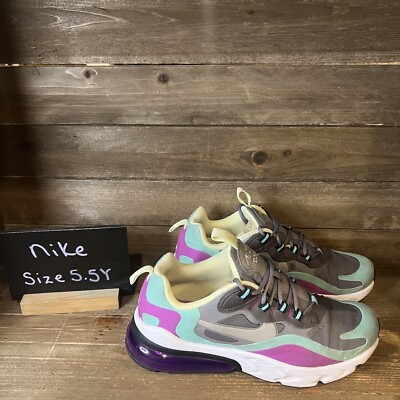 Womens Nike Air Max React 270 Multicolor Athletic Sneakers Shoes Size 7 M GUC