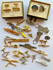 Lot Vintage Mens Accessories Cuff Link Tie Bar Tie Clip Lapel Pin