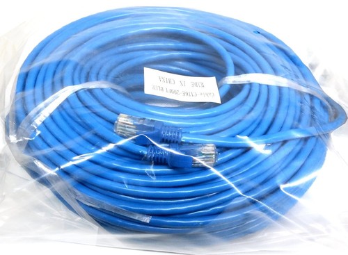 100' FT Feet CAT6 CAT 6 RJ45 Ethernet Network LAN Patch Cable Cord - Blue New - Picture 2 of 4
