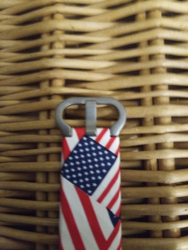 Cinturino per orologio Fitbit Charge 3 o 4. Design bandiera americana. Silicone. - Foto 6 di 12