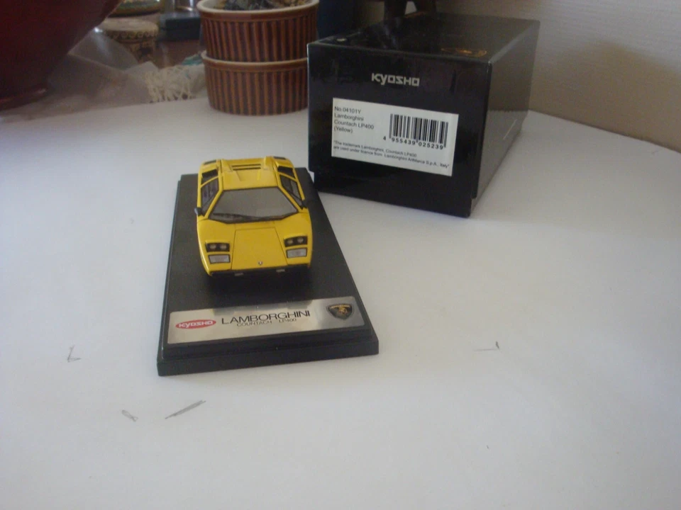 KYOSHO by MR Models - 04101Y - LAMBORGHINI Countach LP 400 jaune 1974 SLim. - Photo 2/3
