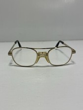 Vintage Airco USA Eyeglasses FRAMES Aviator Z87 Gold. Good Shape