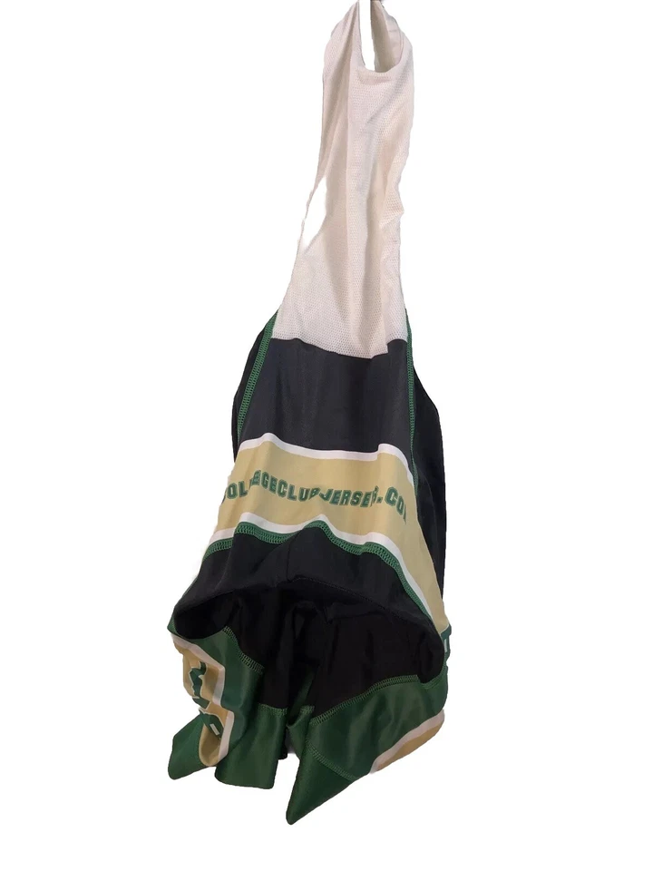 Шорты-комбинезон Squadra USF Bulls Team Cycling, мужские размер Small, зеленые/золотистые/белые - Изображение 2 из 4