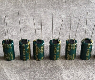 2200uF 10V ELKO Kondensator  105°C Radial Low ESR  Menge Wählbar 1-10 Stück