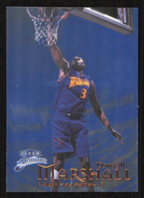 1998 Fleer Brilliants DONYELL MARSHALL Blue card GOLDEN STATE 