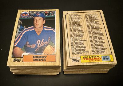 1987 Topps Traded Baseball Cards 1-132 (NM) - You Pick - Complete Your Set