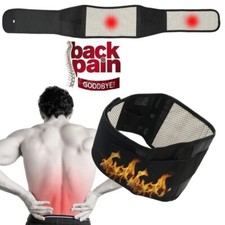 Men Magnetic Self Heating Lumbar Lower Back Support Brace Belt Waist Pain Relief