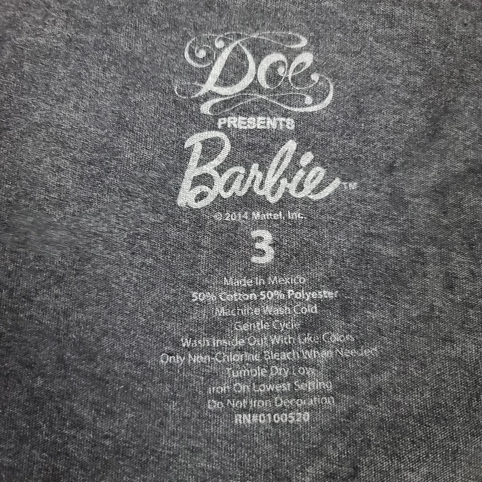 Camiseta sin mangas Doe Barbie para mujer 3 gris Good Girl Gone Glam talla grande verano espalda cruzada Foto 2 de 4