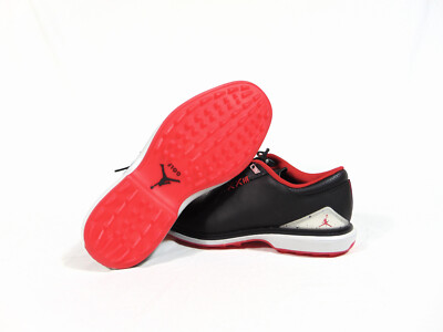 Nike Jordan ADG 4 Leather Black & Fire Red Golf Shoes Sz 9 NEW FQ7874 001 RARE