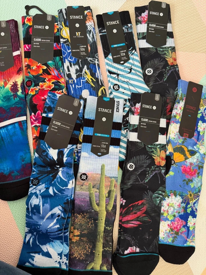 Stance Classic Poly blend pattern crew socks