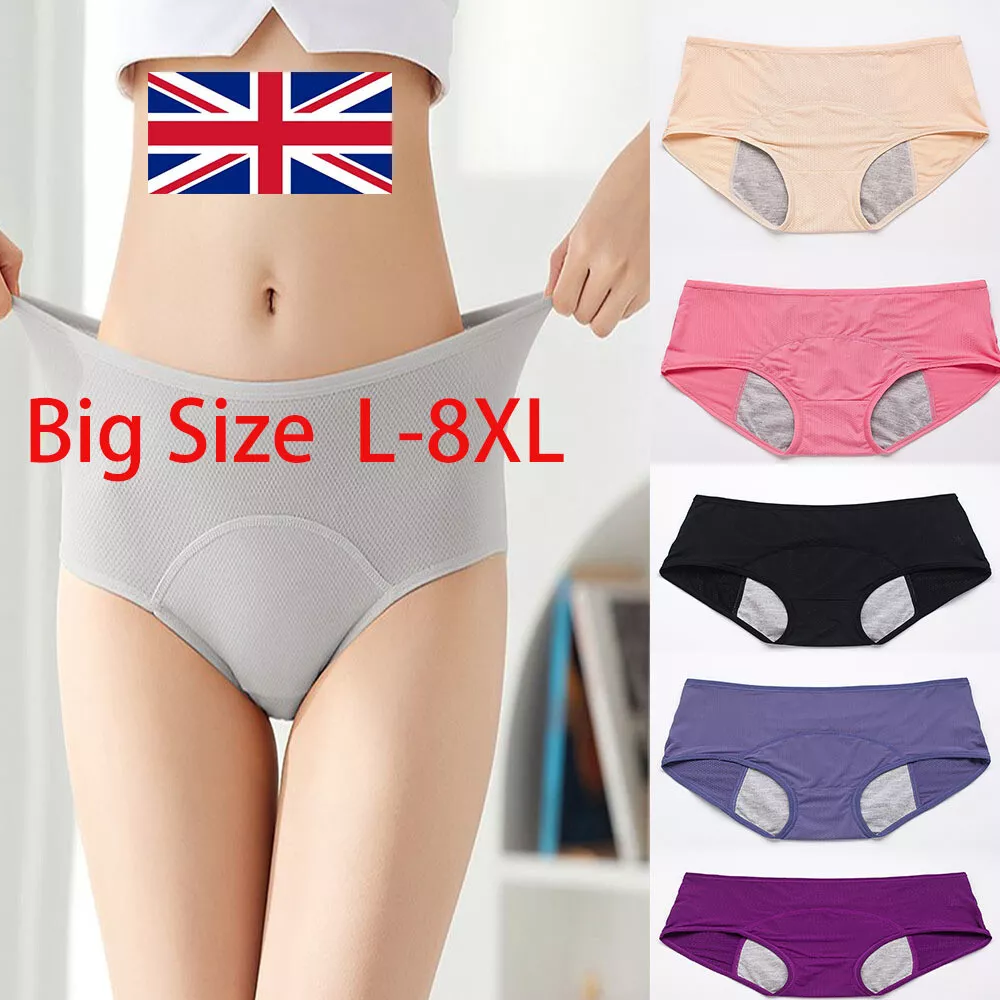 L-8XL Menstrual Period Underwear for Women Leak Proof Ladies