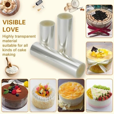 Transparent Acetate Cake Collar Film for Mousse Cake Decorating Baking