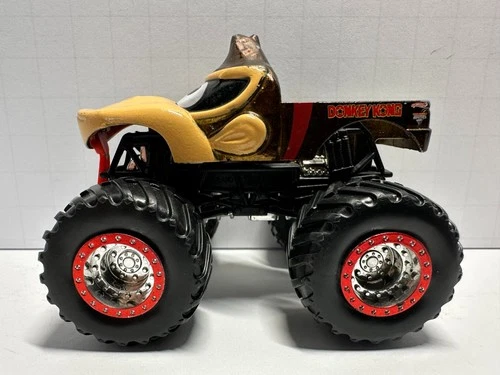 Hot Wheels Monster Jam 1/64 Scale Donkey Kong Monster Truck Red Line Tires