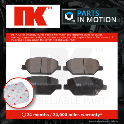 Brake Pads Set fits VAUXHALL INSIGNIA B 2.0D Front 2017 on NK 84120877 Quality