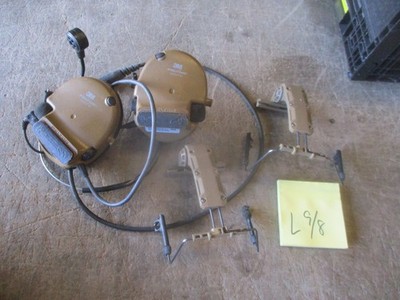 Used Peltor Comtac VI Headset, Helmet Mounts, Nice Cond. *TESTED* Not China