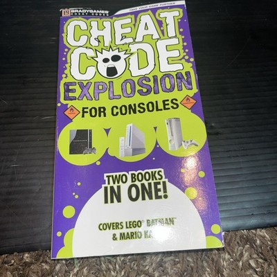 Bradygames Cheat Code Explosion. 2 books in 1. Preowned PB.. LEGO, BATMAN, MARIO