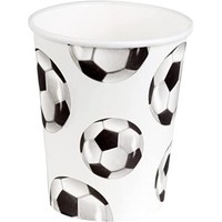 Boland 62521 - Party-Becher FußBall, 10 StüCk, 210 Ml, Umweltfreundl (Us Import)