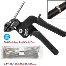 Adjustable Cable Tie Cutting Plier with Strong and Stainless Steel Ties