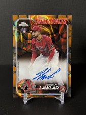 2024 Topps Chrome Jordan Lawlar Black/Orange Auto Lava Lamp Refractor /15 SSP RC