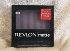 REVLON Matte Eye Shadow 008 AUBERGINE .08 oz 2.4 g NEW powder rare sealed