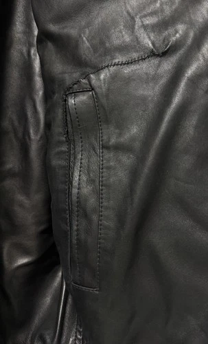 $25k Brioni Fur Black Bomber Jacket Italy Stunning Leather Lined Reversible image 8