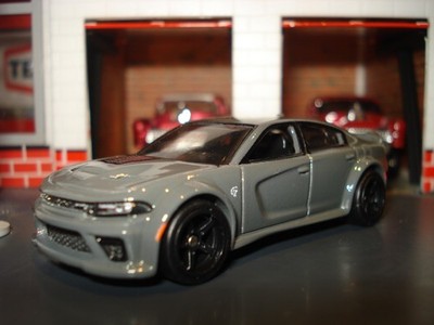 2020  DODGE CHARGER HELLCAT LIMITED EDITION 1/64 HW BLACK 5 SPOKE WHEELS & TIRES