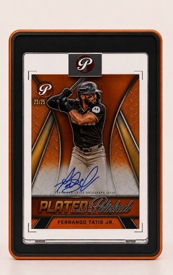 2025 Topps Pristine Fernando Tatis Jr Plated Orange Refractor Auto Jersey #23/25