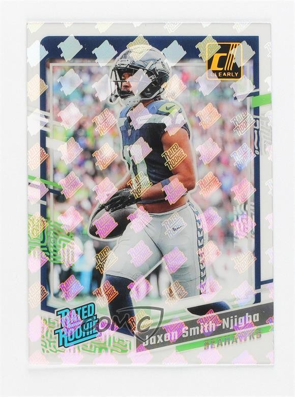 2023 Panini Clearly Donruss Rated Rookie Holo RR Logo Jaxon Smith-Njigba #67