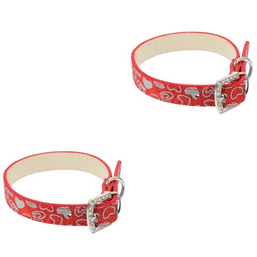 2 PCS Glitzernde Liebeskette Traktionsgurt Für Haustiere Zugband - Bild 6 von 12