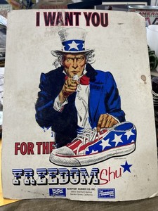 The Freedom Shu Uncle Sam Counter Display Newport Rubber Company 1970