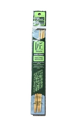 Clover Double Ended Knitting Needles - Takumi Pointed Bamboo No 2 2.75mm