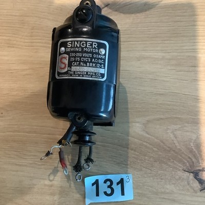 Vintage Singer Nähmaschine Motor B.R.K 12 ~S, SINGER funktionstüchtig. 131